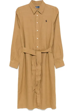 Ralph Lauren Midikleid aus Leinen