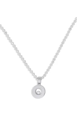Chopard 18kt Happy Diamonds Icons Weißgoldhalskette