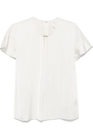 Calvin Klein Bluse mit Logo-Schild