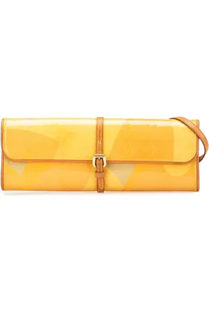 LOUIS VUITTON 2000 Monogram Vernis Fleurs Pochette Umhängetasche