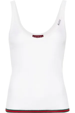 Gucci Tanktop mit Logo-Intarsie