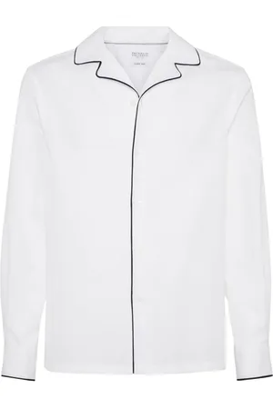 Brunello Cucinelli Hemd mit Kontrastdetails