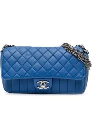 CHANEL 2011 CC Multi Chain Flap Schultertasche aus gestepptem Kalbsleder