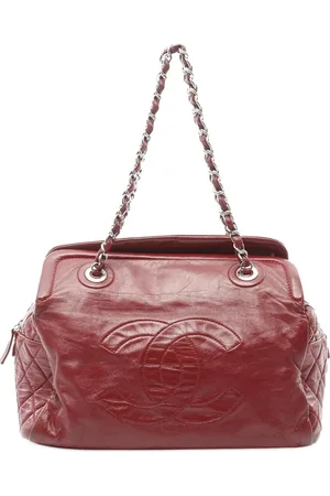 CHANEL 2009-2010 CC Timeless Frame Tote Bag aus Lammleder