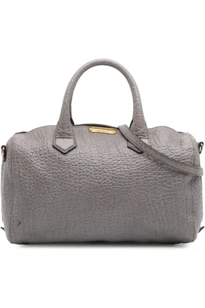 Burberry 2000-2017 mittelgroße Alchester Satchel-Tasche aus gekörntem Kalbsleder
