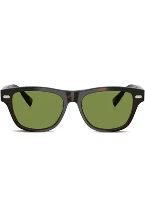Brunello Cucinelli Sonnenbrille mit breitem Gestell