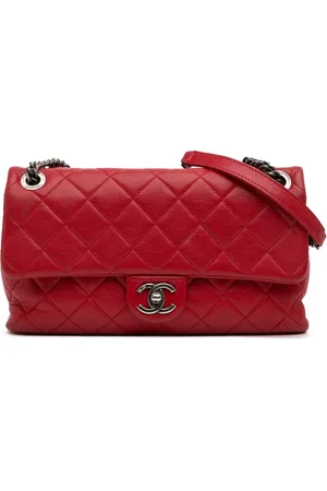 CHANEL 2014-2015 Rocks Flap Schultertasche aus gestepptem Lammleder