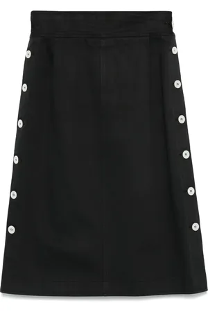 Saint Laurent 1970s Midirock aus Denim