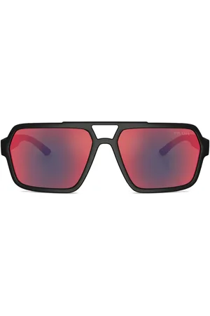 Prada Sonnenbrille mit eckigem Gestell