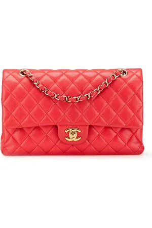 CHANEL 2019 mittelgroße Classic Caviar Double Flap Schultertasche