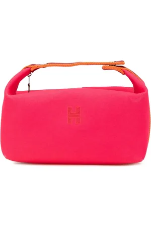 Hermès 2020-2024 große Toile Bride A Brac Kosmetiktasche