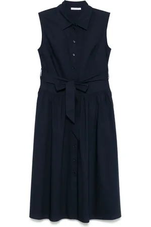 Patrizia Pepe Midikleid mit Logo-Stickerei