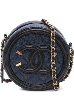 CHANEL 2019 runde CC Filigree Umhängetasche