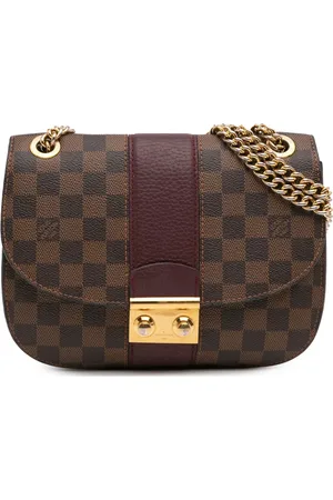 LOUIS VUITTON 2017 Damier Ebene Cuir Taurillon Wight Schultertasche