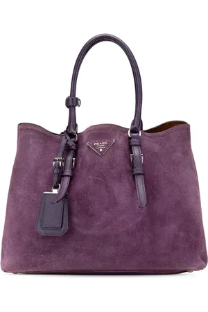 Prada 2013-2024 mittelgroße Scamosciato Satchel-Tasche mit Henkel