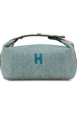 Hermès 2020-2024 kleine Bride A Brac H Natte Kosmetiktasche aus Wolle