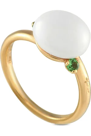 Pomellato 18kt Capri Gelbgoldring mit Achat und Granat