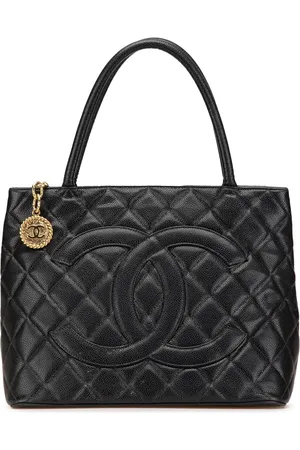 CHANEL 2004-2005 Chanel Tote Bag aus Kaviarleder