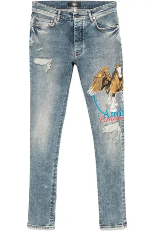 AMIRI Jeans mit Pegasus-Print