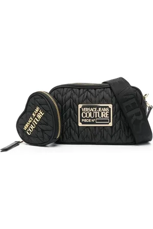 VERSACE Umhängetasche mit Logo-Schild