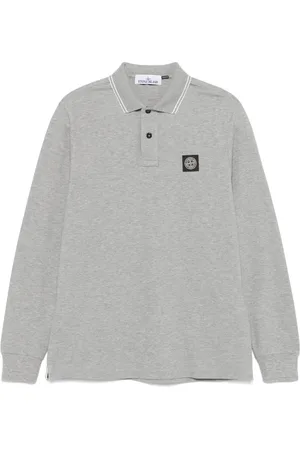 Stone Island Langärmeliges Poloshirt