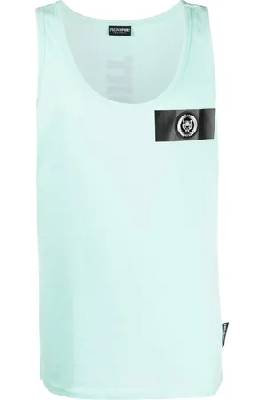 Philipp Plein Trägershirt mit Logo-Patch