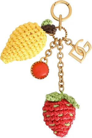Dolce & Gabbana Schlüsselanhänger mit Erdbeere