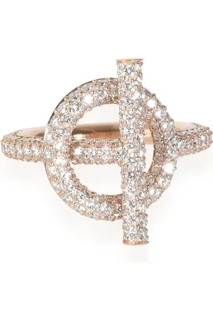Hermès 18kt Echappee Rotgoldring mit Diamanten