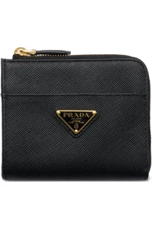 Prada Kleines Portemonnaie mit Triangel-Logo