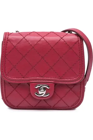 CHANEL 2012-2013 mini Citizen Flap Umhängetasche aus Kalbsleder mit Ziernähten