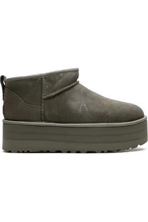 UGG Classic Ultra Mini Moss Green Stiefel