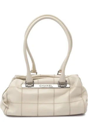 CHANEL 2005-2006 Caviar Square Stitch Schultertasche