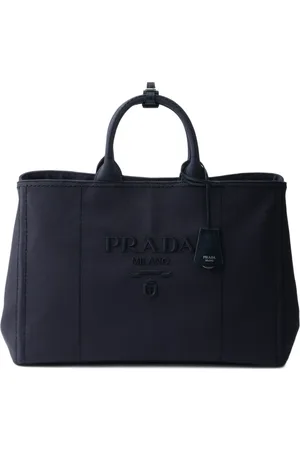 Prada Shopper mit Logo-Prägung