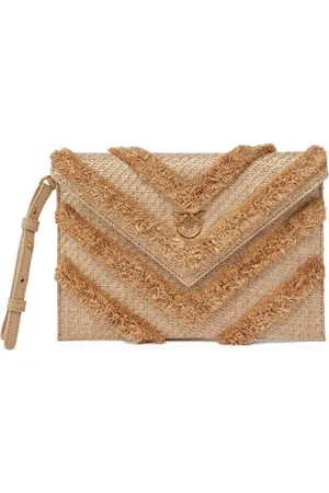 Pinko Clutch aus Raffiabast