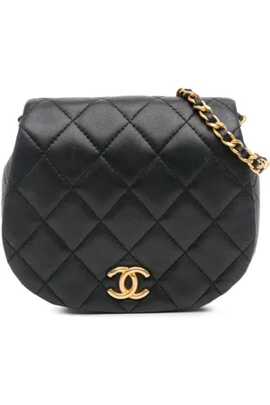 CHANEL 2021-2024 Mini Quilted Calfskin Coco Mail Clutch with Chain crossbody bag