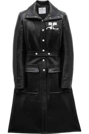 Courrèges Trenchcoat mit Logo-Patch