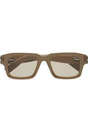 Ermenegildo Zegna Sonnenbrille mit eckigem Gestell