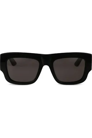Alexander McQueen Eckige Sonnenbrille mit Logo-Print