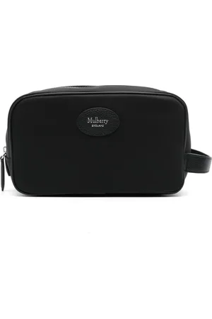 MULBERRY Heritage Kulturbeutel mit Logo-Patch