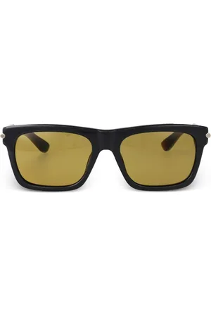 Alexander McQueen Sonnenbrille mit eckigem Gestell