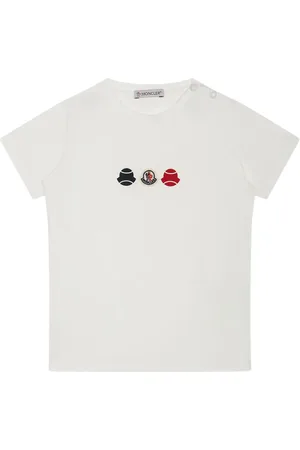 Moncler T-Shirt mit Logo-Applikation