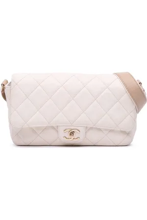 CHANEL 2020 Medium CC Quilted Caviar Buckle Strap Messenger Bag shoulder bag