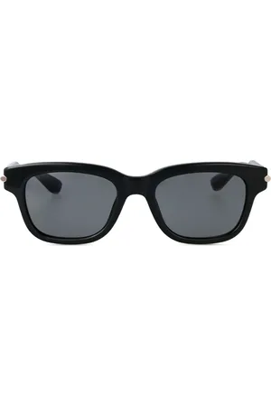 Alexander McQueen Sonnenbrille mit eckigem Gestell