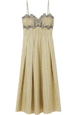 Claudie Pierlot Maxikleid mit V-Ausschnitt