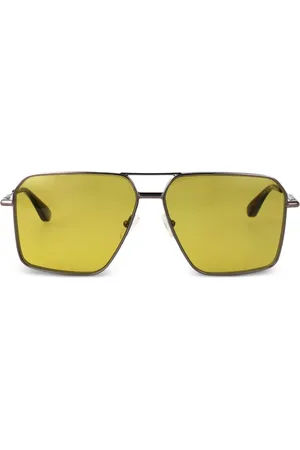 Alexander McQueen Getönte Pilotenbrille