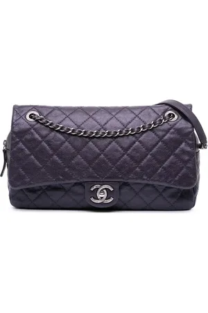 CHANEL 2012 Jumbo Quilted Caviar Easy Flap Bag shoulder bag