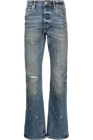 Purple Brand Bootcut-Jeans mit Farbklecksen