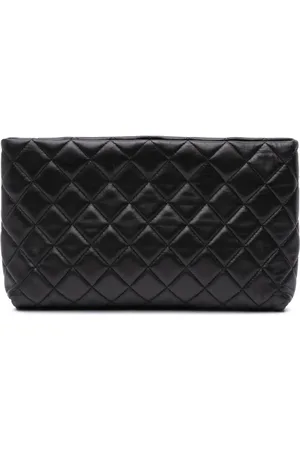 CHANEL 2012 Quilted Lambskin Kiss Lock clutch bag