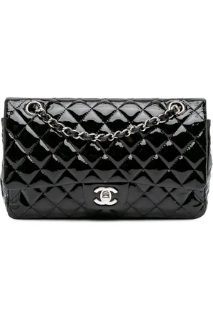 CHANEL 2010-2011 Medium Classic Patent Double Flap shoulder bag