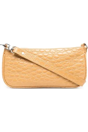 By Far Schultertasche mit Kroko-Effekt